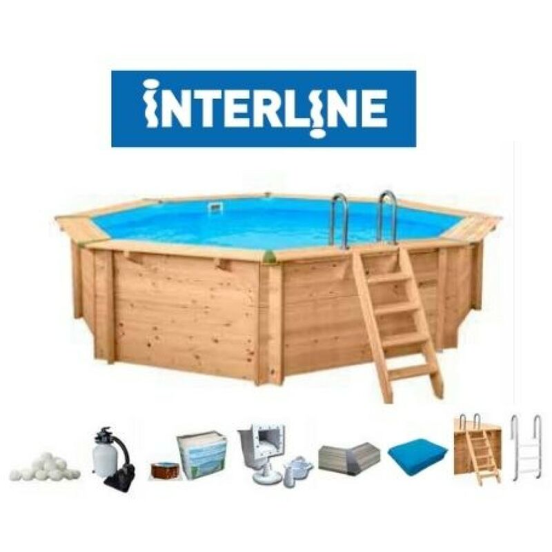 foto del prodotto piscina in legno bali tonda 440 cm h 136 cm