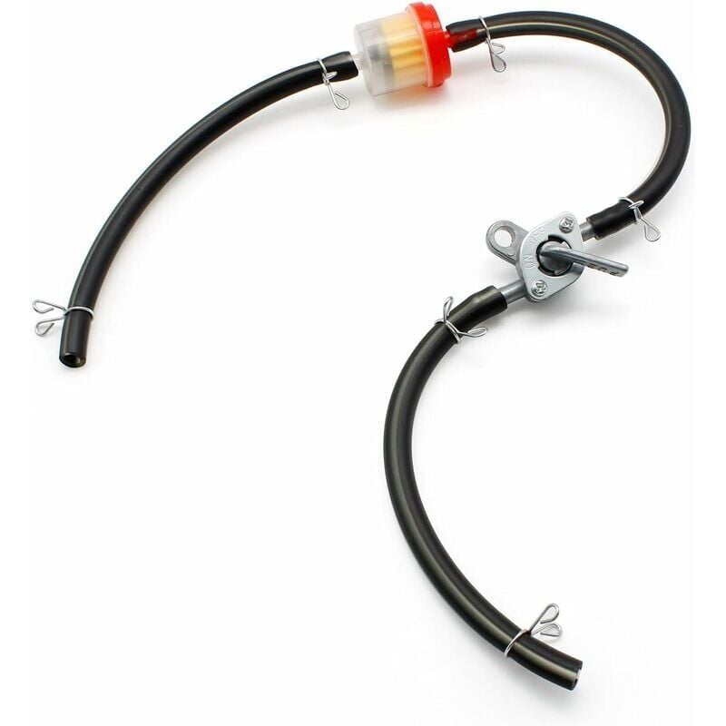foto del prodotto snq filtro carburante benzina olio, 1 tubo carburante filtro olio 6 fascette tubo carburante e 1 interruttore carburante, 3 tubi carburante, per