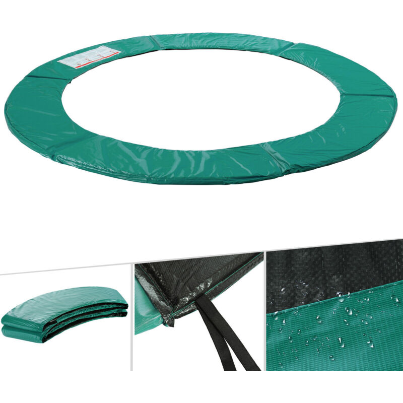 foto del prodotto arebos trampolino protezione bordo protezione bordo molla protezione 366cm verde