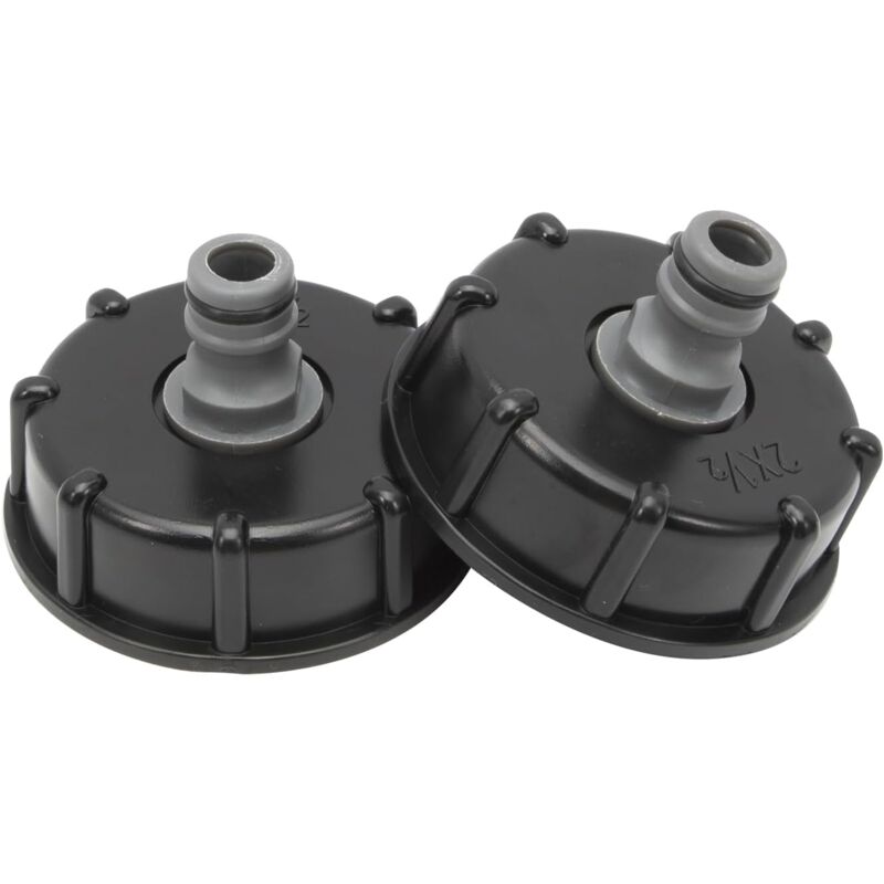 foto del prodotto pezzi s60x6 tappo serbatoio ibc raccordo serbatoio 1000l, raccordo capezzolo diametro uscita 1 2 60 mm per valvola ton, raccordo tubo da giardino