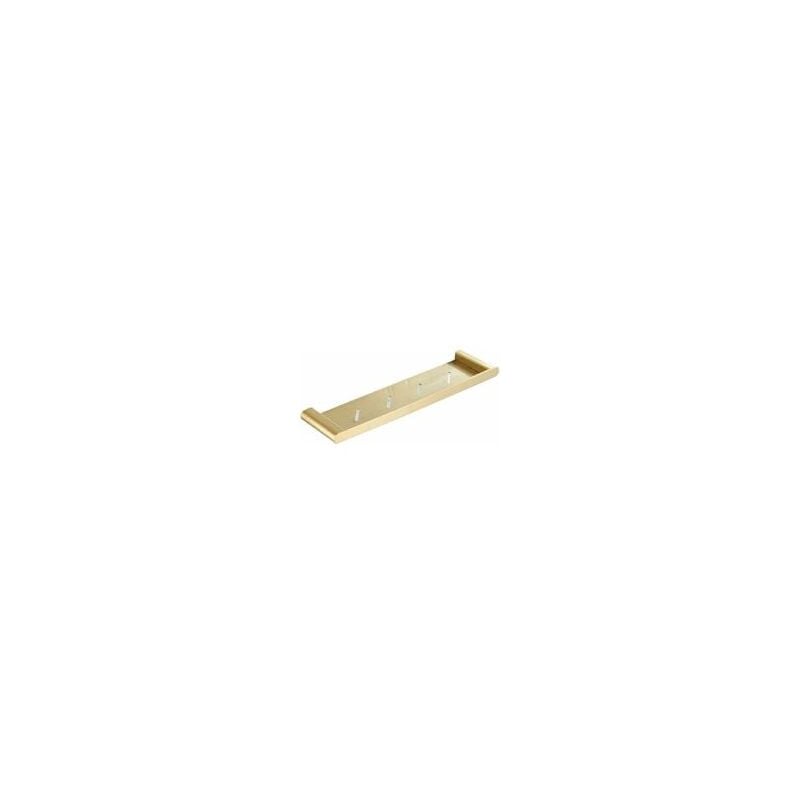 foto del prodotto zvd mensola da bagno in acciaio inox spazzolato oro a strato singolo da 50 cm