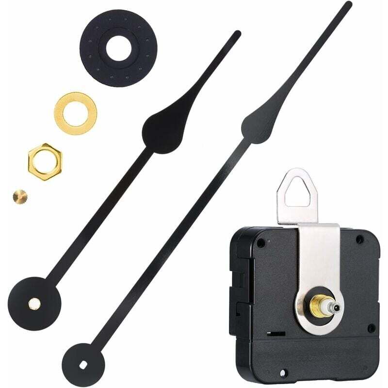 foto del prodotto dpzo meccanismo di sostituzione del movimento dell orologio ad alta coppia con lancette dell orologio per quadranti adatti fino a 56 cm 22 pollici