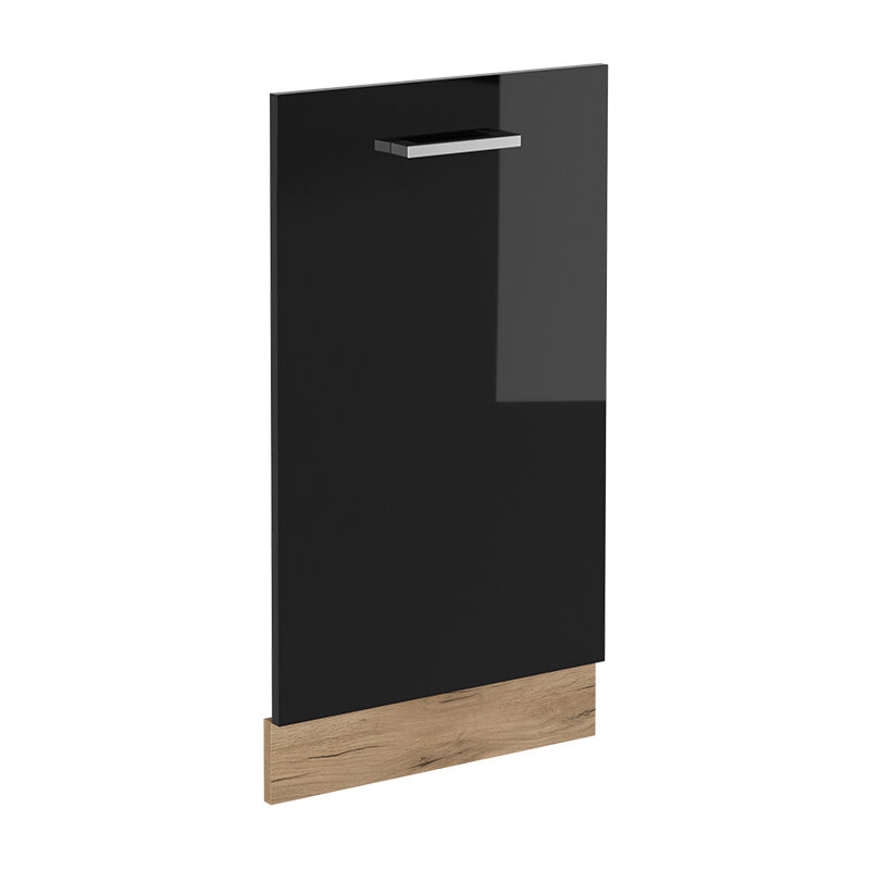 foto del prodotto pannello frontale della lavastoviglie r line, nero lucido, 45 cm senza piano di lavoro, vicco