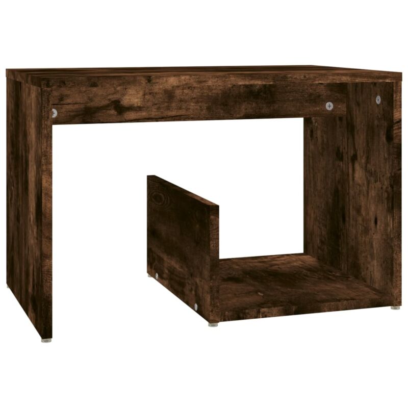 foto del prodotto tavolino da ingresso consolle mobile da soggiorno rovere affumicato 59 x 36 x 38 cm derivati del legno marrone dec032394