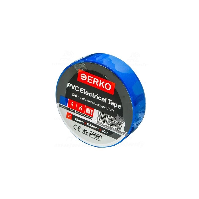 foto del prodotto nastro isolante 15mm 10m pvc blu erko