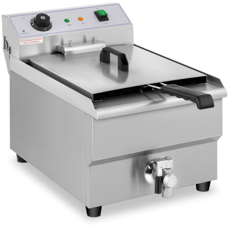 foto del prodotto friggitrice elettrica professionale da ristorante 1 valvola di scarico da 16 litri 230 v