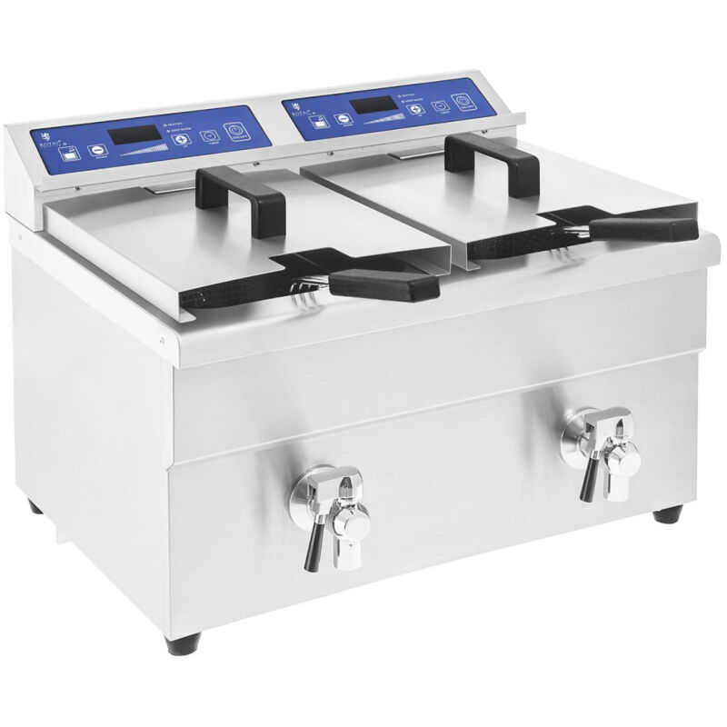 foto del prodotto friggitrice elettrica professionale da ristorante 2 x 10 litri da 60 a 190 c