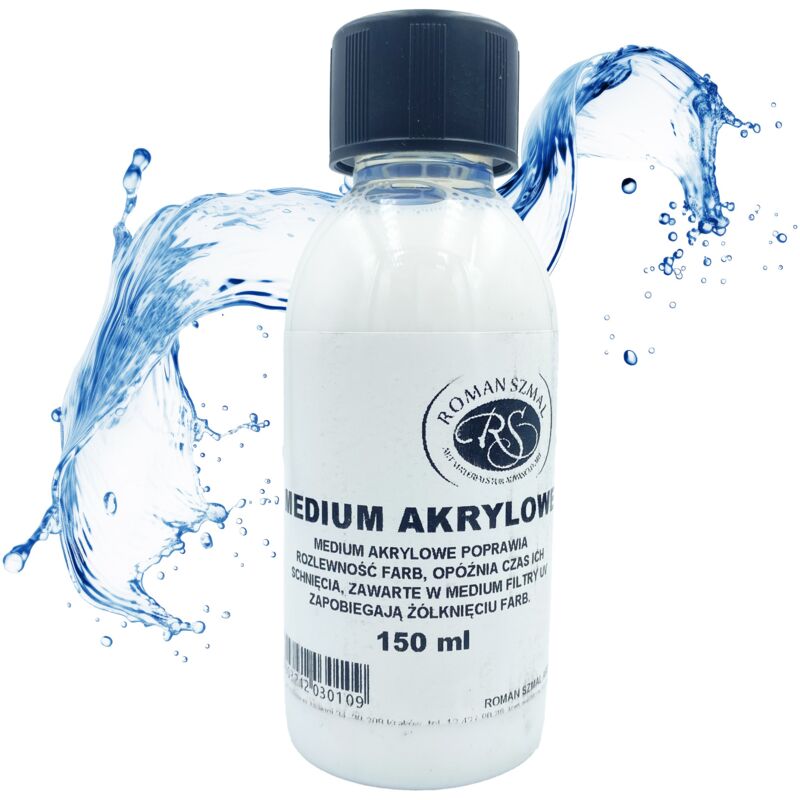 foto del prodotto il mezzo acrilico rallenta l essiccazione delle vernici diluendo roman szmal 150ml