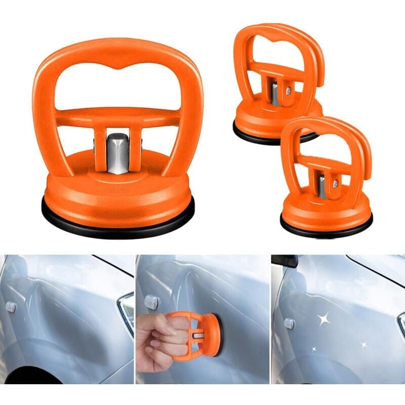 foto del prodotto snq rimozione ammaccature carrozzeria auto, 3 pezzi kit di strumenti per la rimozione di ammaccature carrozzeria auto, ventosa per carrozzeria,