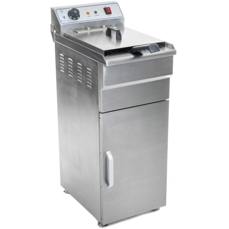 immagine 0 del prodotto friggitrice alta in acciaio inox 1 vasca da 16 litri vasca estraibile con timer professionale