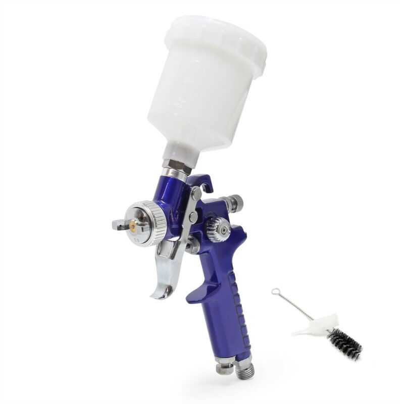 foto del prodotto helloshop26 pistola per verniciatura professionale hvlp con ugello da 0,8 mm blu