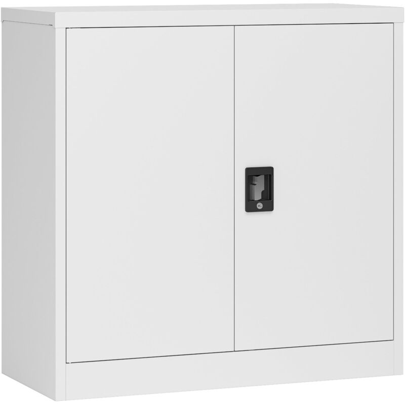 foto del prodotto armadio da ufficio armadietto da ufficio mobiletto per soggiorno ufficio camera da letto officina acciaio laccato 90 x 40 x 90 cm grigio chiaro