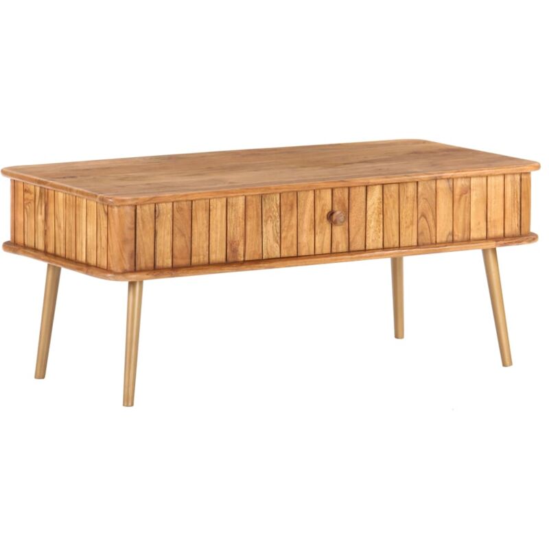 foto del prodotto vidaxl tavolino da salotto 100x50x40 cm in legno massello di acacia
