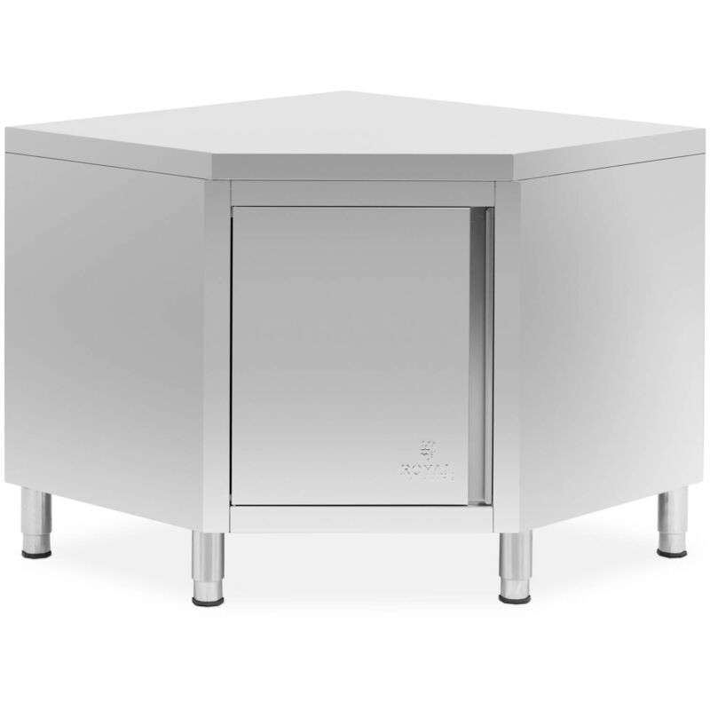 foto del prodotto tavolo armadiato ad angolo 100 x 100 cm royal catering tavolo armadiato ad
