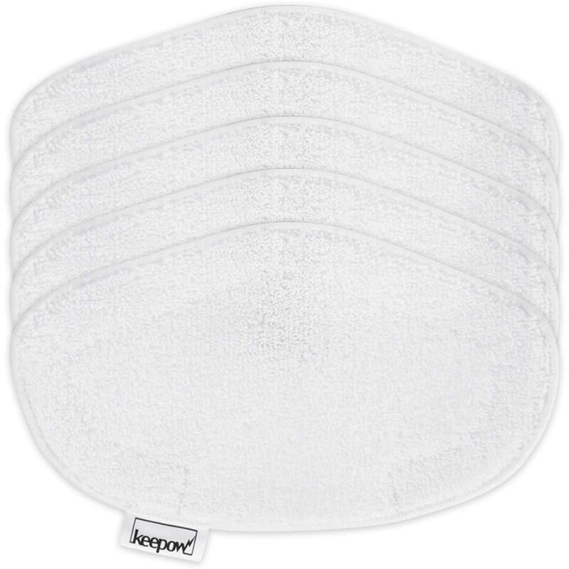 foto del prodotto gotrays 5 mop per polti vaporetto accessorio vapore, panni di ricambio lavabili e riutilizzabili per polti vaporetto spazzola per mop a vapore l