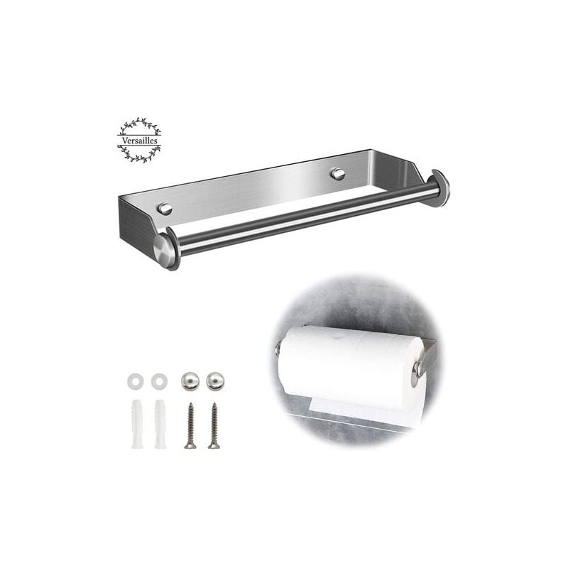 immagine 0 del prodotto gotrays set di due portasciugamani portasciugamani da cucina distributore di carta in acciaio inox portasciugamani da cucina rotolo di carta da