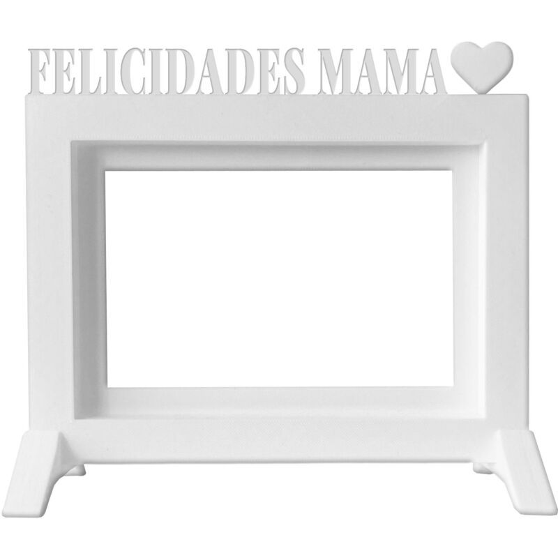 foto del prodotto wellhome portafoto da tavolo o da parete congratulazioni mama 24x22,5x1,5 cm per foto 15x20 cm in bianco