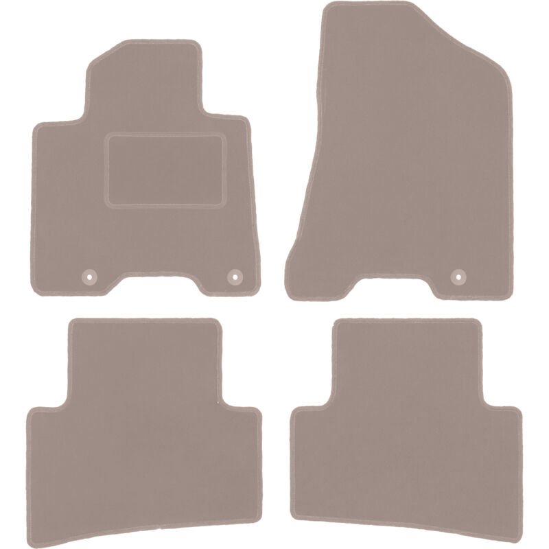 foto del prodotto tappetini in velluto beige per kia sportage iv suv 2015 