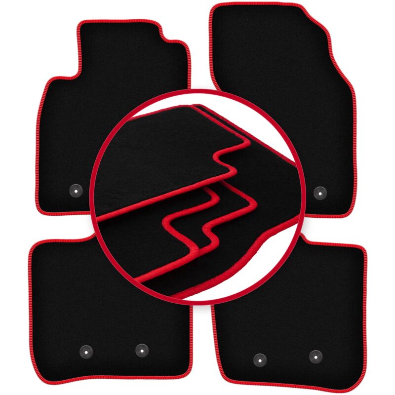 foto del prodotto tappetini auto carlux red per volvo s40 i berlina 1995 2004 