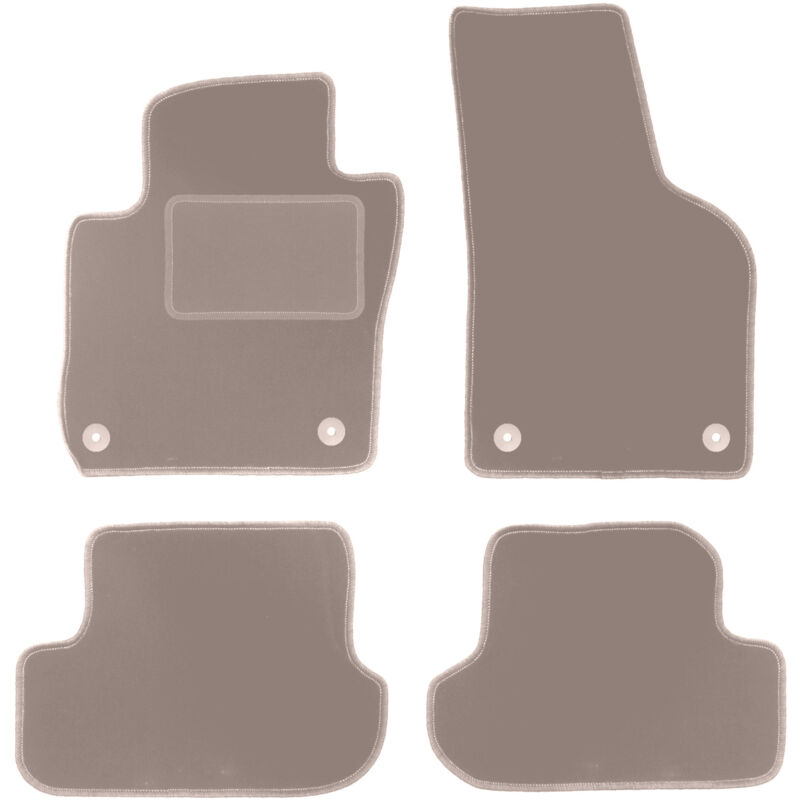 foto del prodotto tappetini in velluto beige per volkswagen maggiolino cabrio, coup 2012 2019 