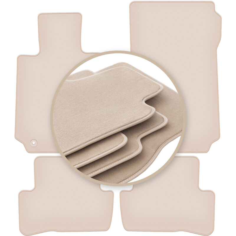 foto del prodotto tappetini beige premium per mercedes c w204 berlina, station wagon, coup 2007 2014