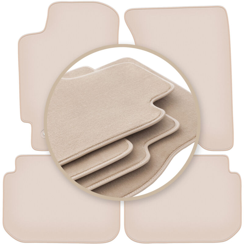 foto del prodotto tappetini beige premium per subaru impreza gc con prese d aria hatchback, berlina, station wagon 1992 2001