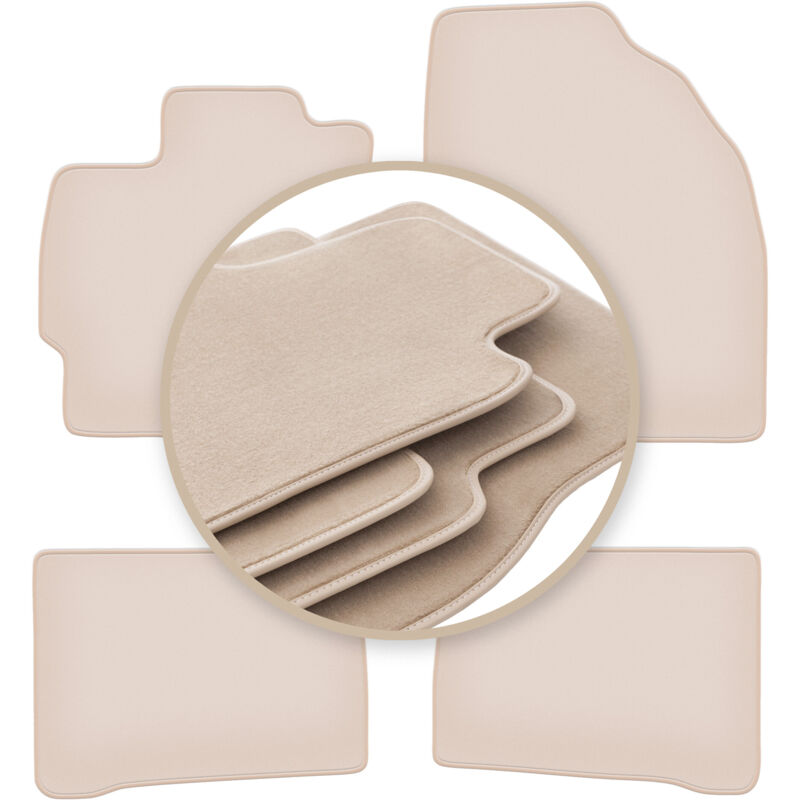 foto del prodotto tappetini beige premium per toyota prius iii hatchback 2009 2011