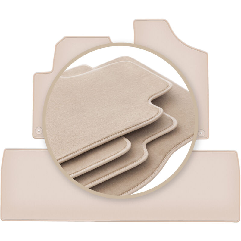 foto del prodotto tappetini beige premium per volkswagen sharan i monovolume 1995 2010