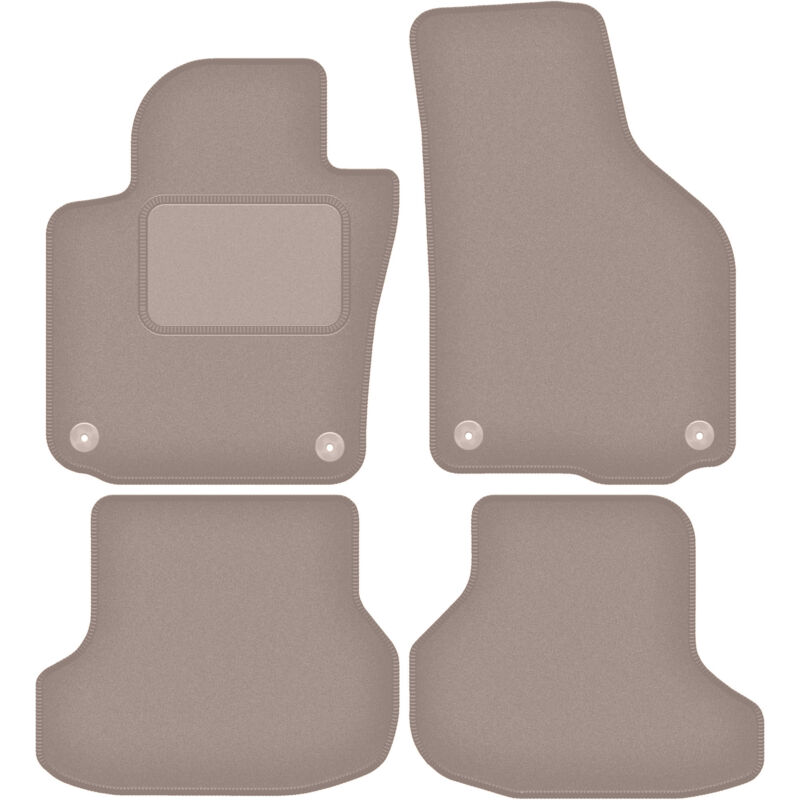foto del prodotto tappetini in velluto beige per volkswagen golf vi cabrio 2011 2016 