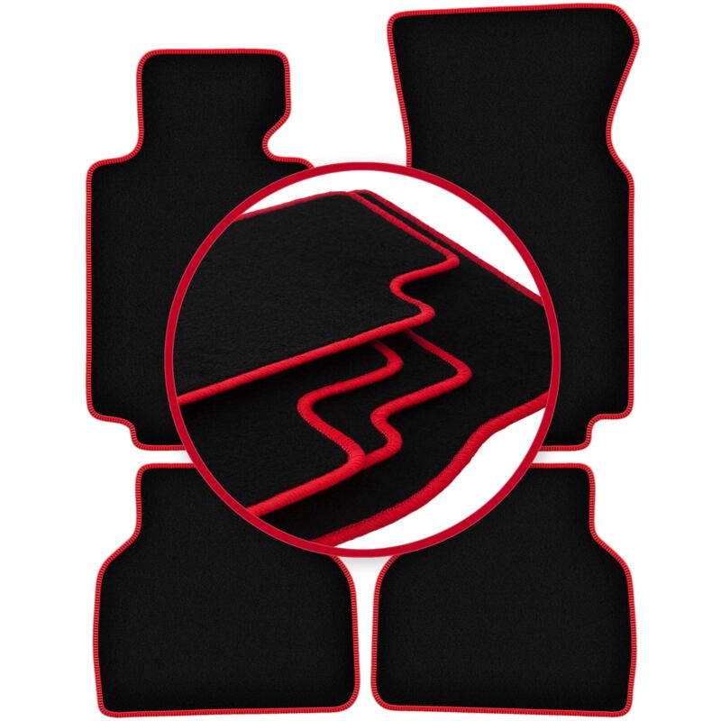 foto del prodotto tappetini auto carlux red per bmw 7 e38 berlina 1994 2001 