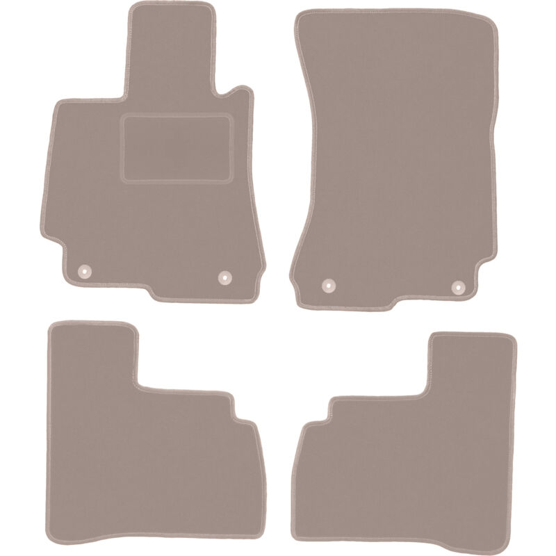 foto del prodotto tappetini in velluto beige per mercedes w221 classe s berlina corta 2005 2013 