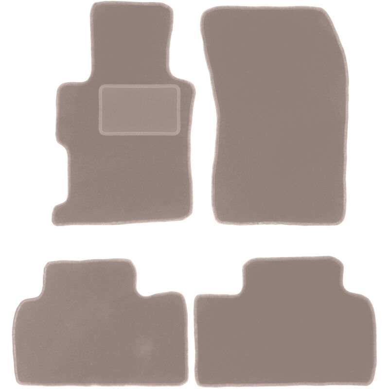 foto del prodotto tappetini in velluto beige per honda civic ix berlina 2011 2016 