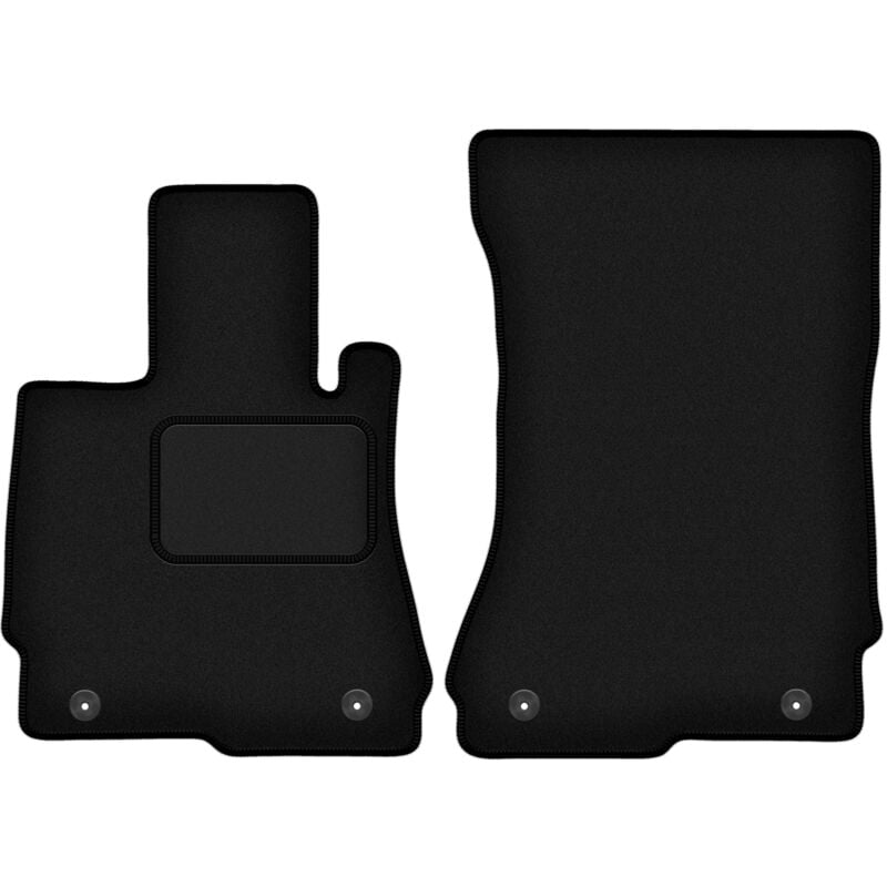 foto del prodotto tappetini anteriori neri per mercedes w221 classe s berlina lunga 2005 2013 