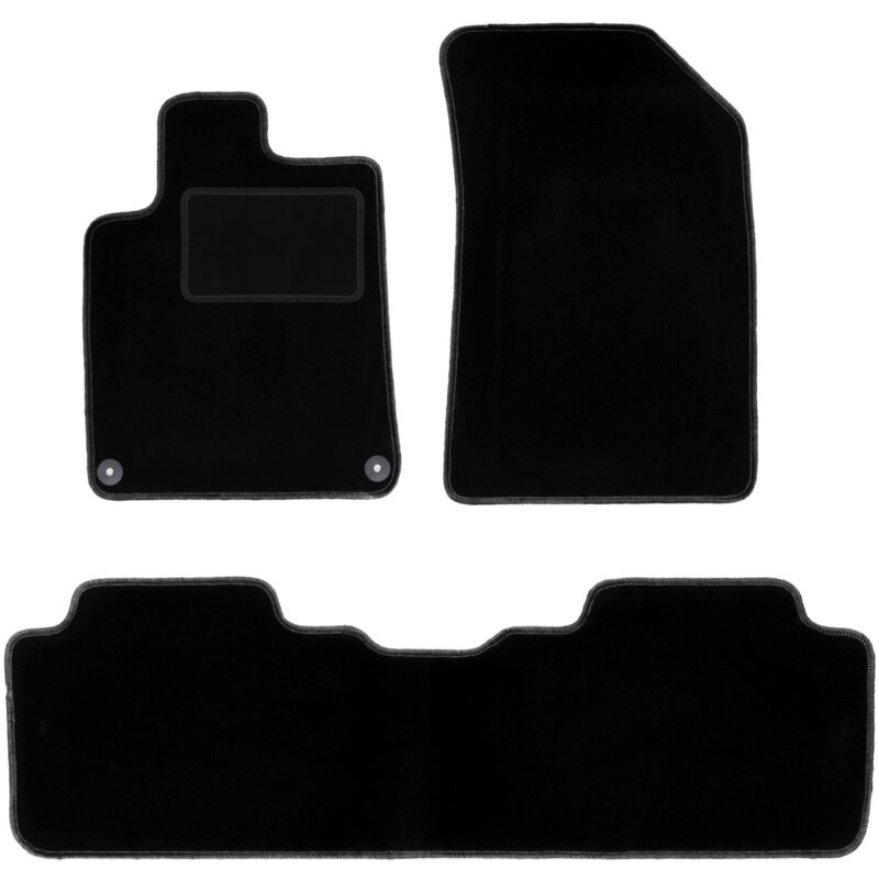 foto del prodotto tappetini in velluto nero per peugeot 407 coup , berlina, station wagon, sw 2004 2011 