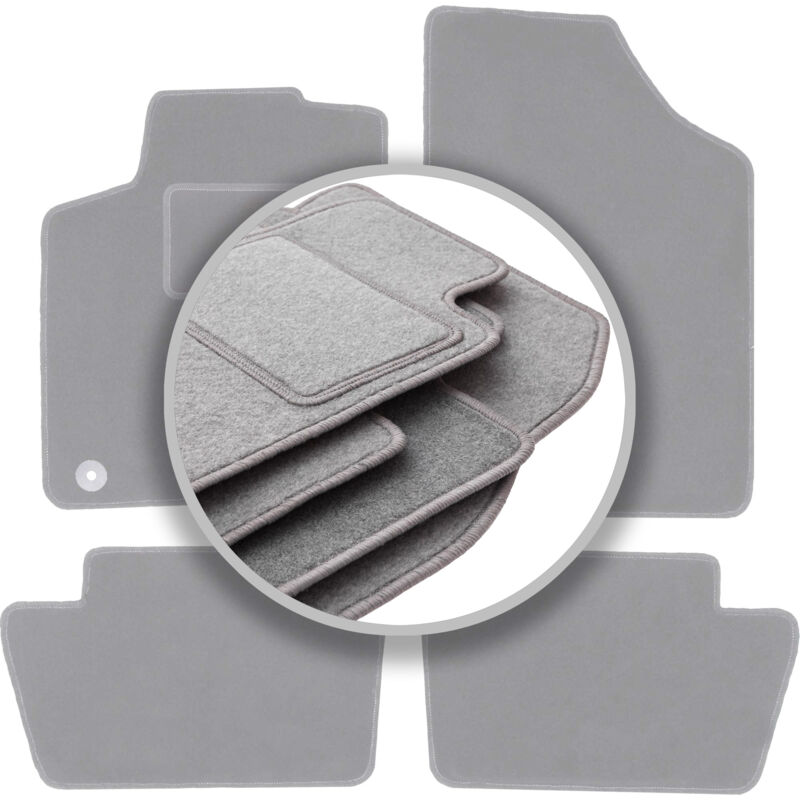foto del prodotto tappetini auto grigio cenere per peugeot 307 berlina, station wagon, sw 2001 2009 