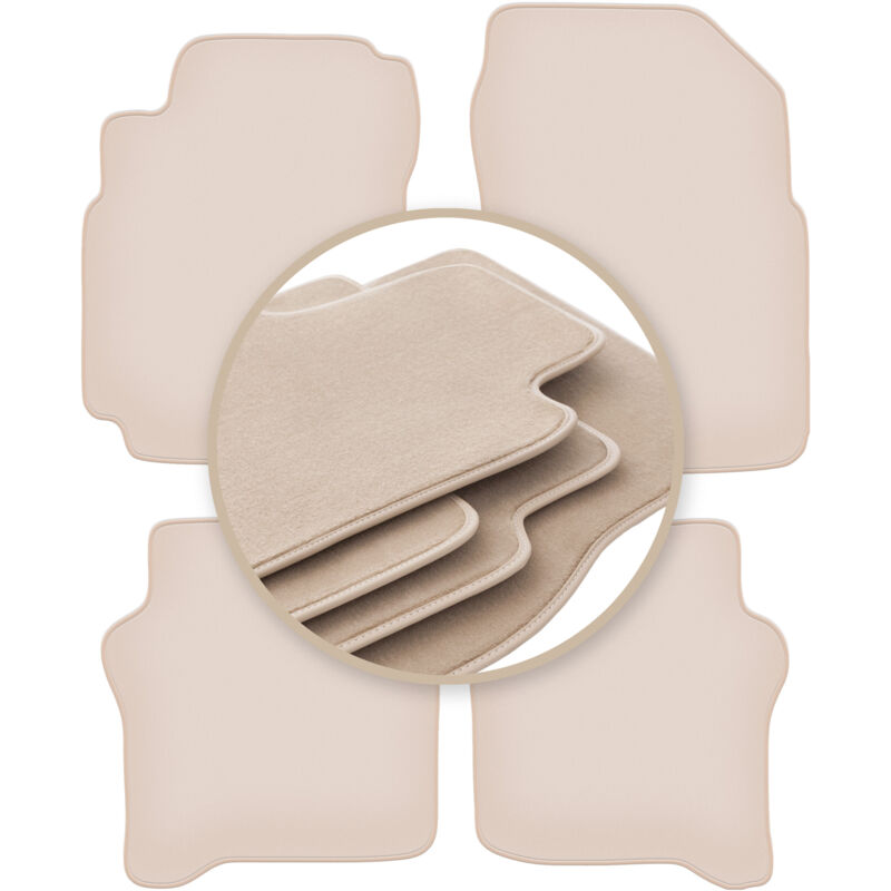foto del prodotto tappetini beige premium per nissan primera p12 station wagon, berlina, liftback 2001 2007