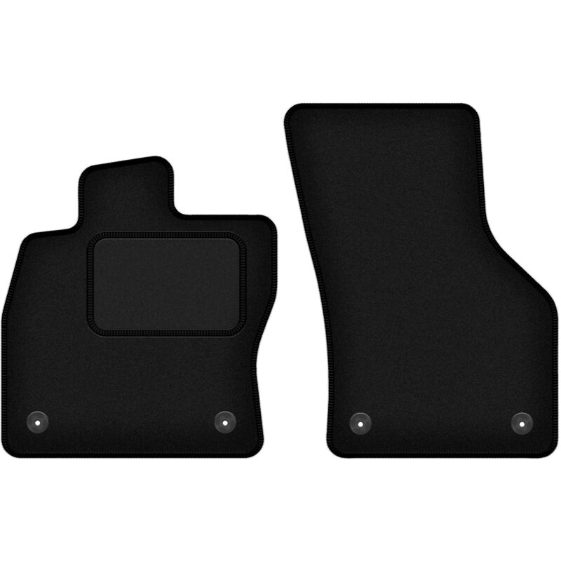 foto del prodotto tappetini anteriori neri per volkswagen egolf hatchback 2014 2019 