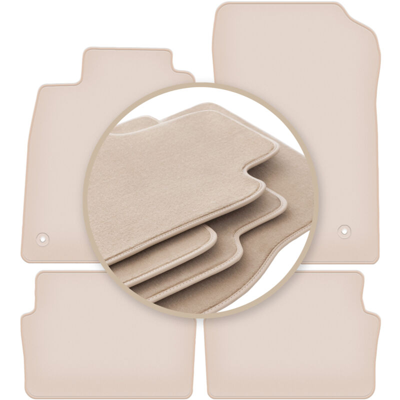 foto del prodotto tappetini beige premium per renault laguna iii liftback, station wagon 2007 2015