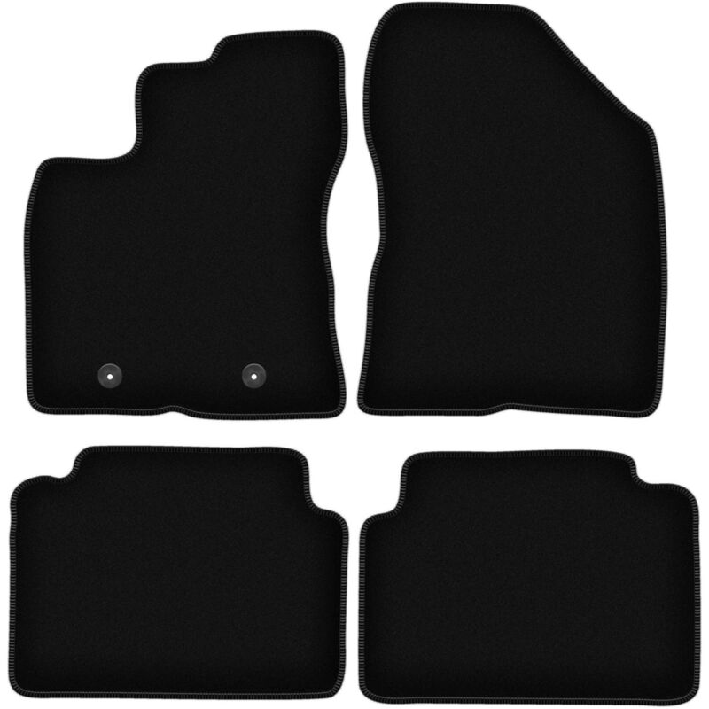 foto del prodotto tappetini basic in velluto nero per toyota avensis iii t27 station wagon, berlina, liftback 2009 2013 