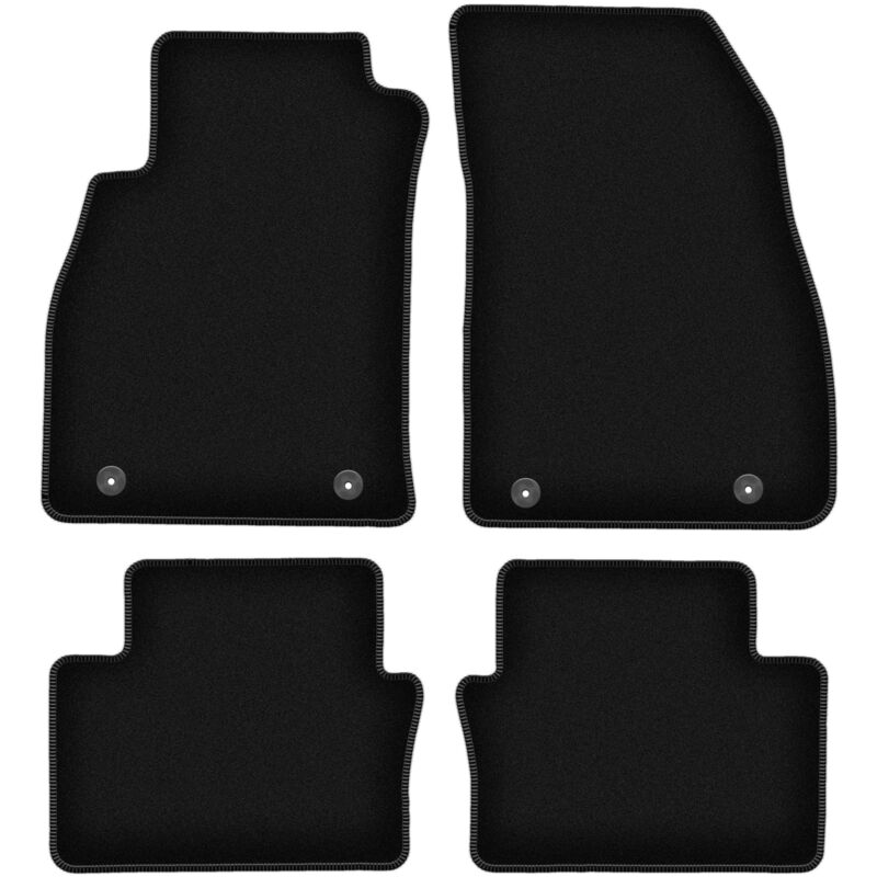 foto del prodotto tappetini basic in velluto nero per chevrolet malibu v station wagon, liftback, berlina 2011 2015 