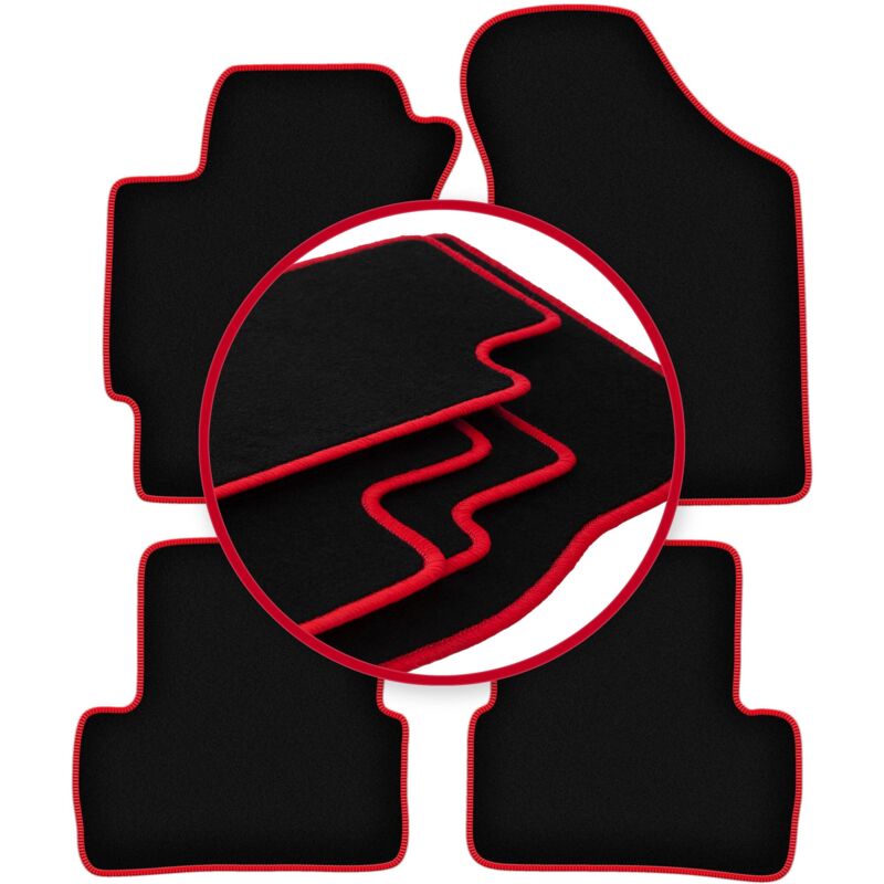 foto del prodotto tappetini auto carlux red per hyundai coupe ii gk coup 2001 2008 