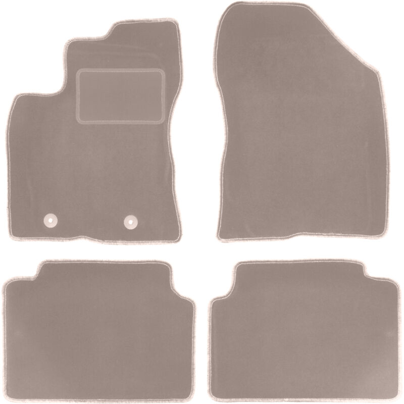 foto del prodotto tappetini in velluto beige per toyota avensis iii t27 station wagon, berlina, liftback 2009 2013 