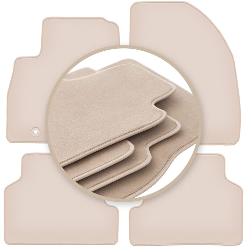 foto del prodotto tappetini beige premium per ford focus mk2 station wagon, berlina, hatchback 2004 2011