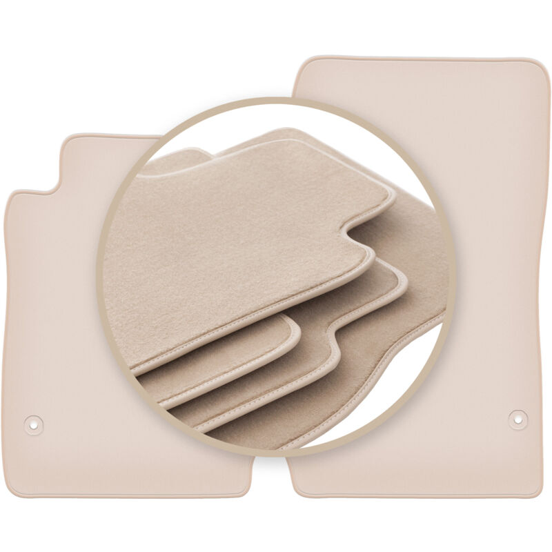 foto del prodotto tappetini beige premium per mercedes slk r171 coup 2004 2011