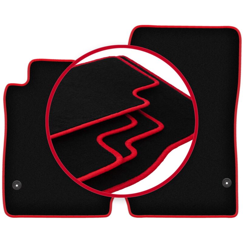 foto del prodotto tappetini auto carlux red per mercedes slk r171 coup 2004 2011 