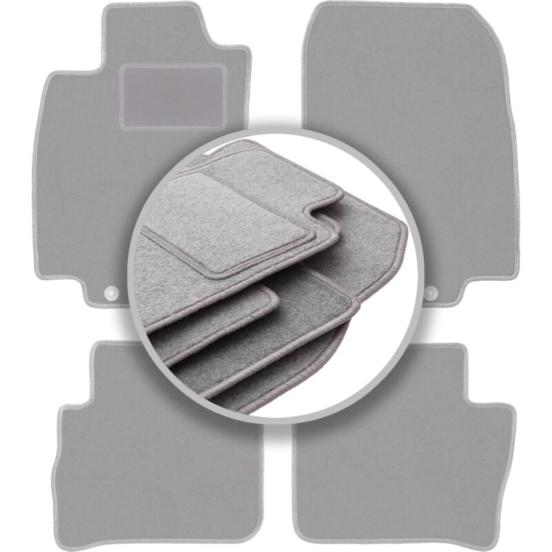 foto del prodotto tappetini grigi per nissan tiida c11 hatchback, berlina 2004 2012 