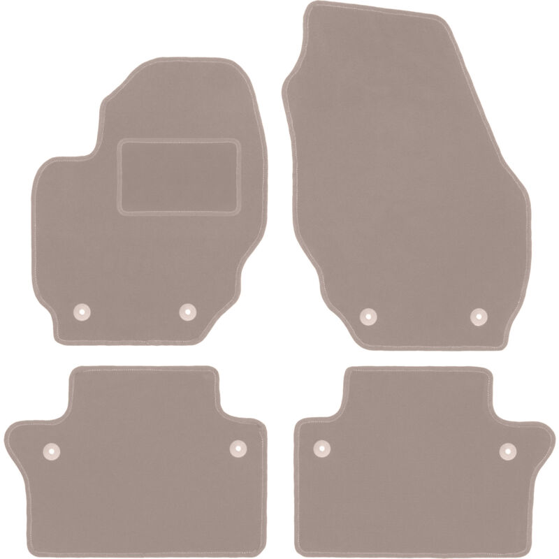 foto del prodotto tappetini in velluto beige per volvo s80 ii berlina 2006 2016 