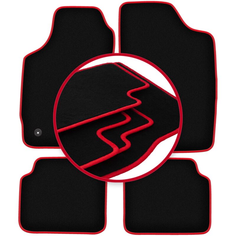foto del prodotto tappetini auto carlux red per peugeot 309 liftback 1985 1993 