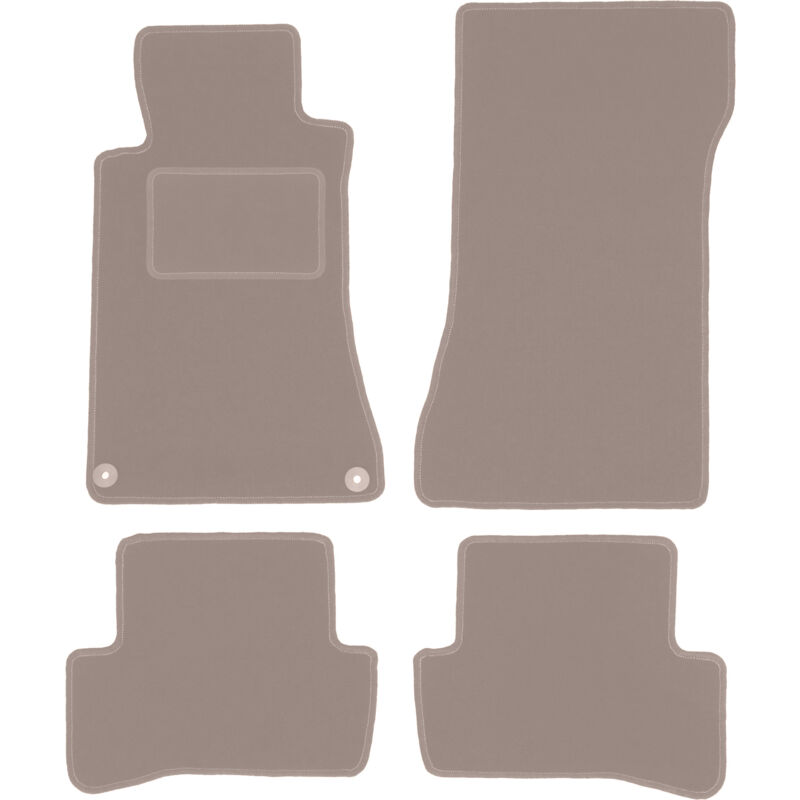 foto del prodotto tappetini in velluto beige per mercedes c w203 berlina, station wagon 2000 2008 