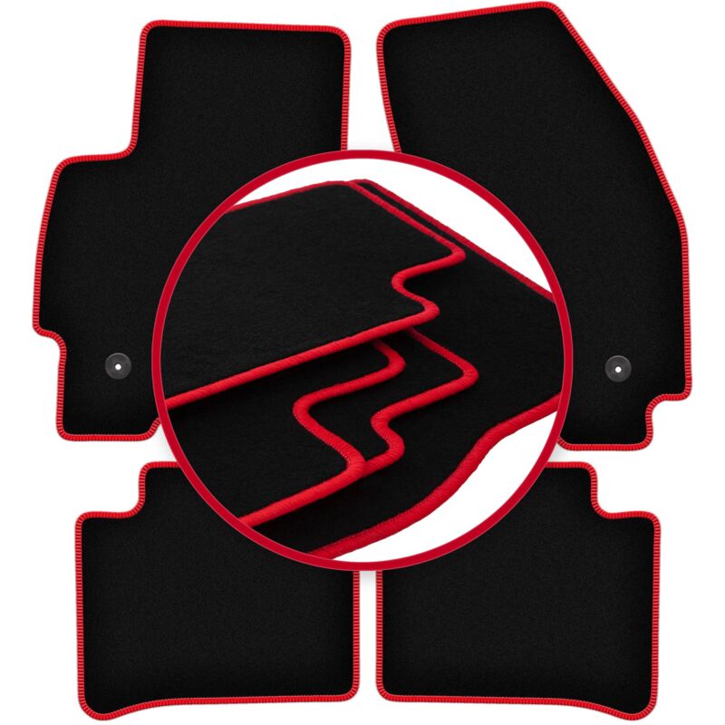 foto del prodotto tappetini auto carlux red per ford mondeo mk3 station wagon, liftback, berlina 2001 2007 